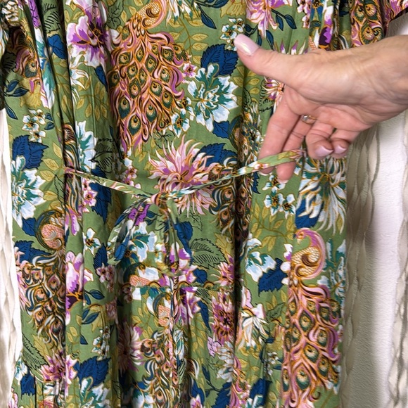 Loralette NWT Journey Maxi Dress in Green Floral Size 26/28 - Picture 10 of 16